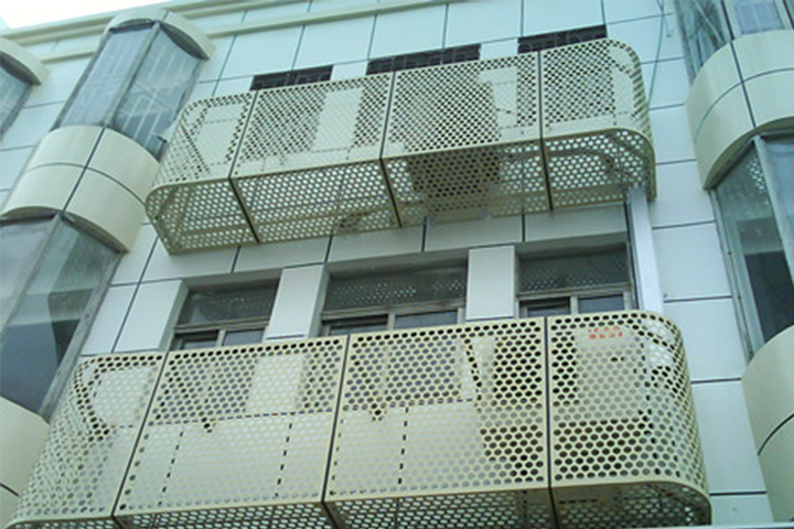 正一铝合金冲孔空调保护罩